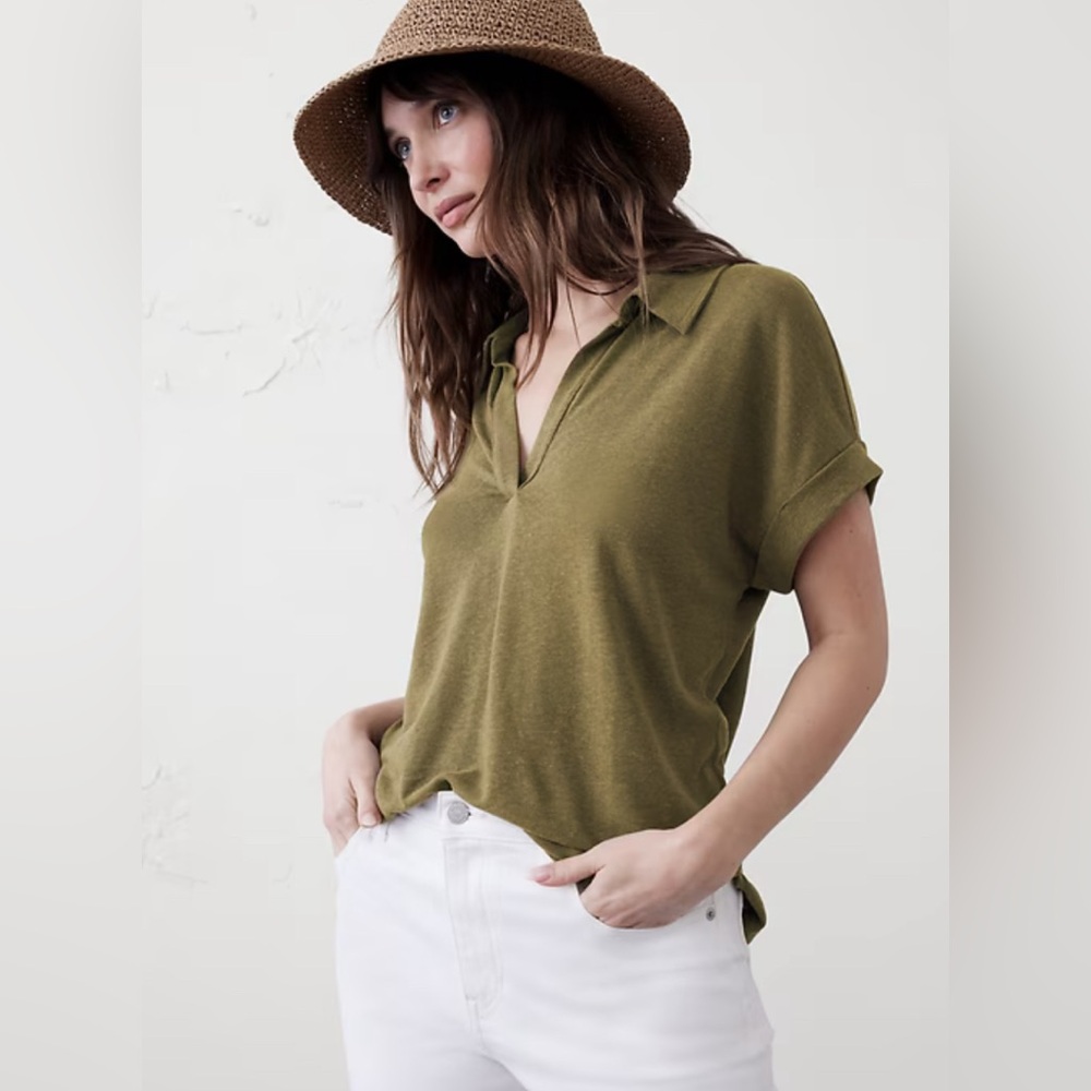 GAP Olive Green Relaxed Polo